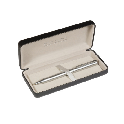 Фото Подарочная ручка шар 0,7 синяя BrunoVisconti BERGAMO PREMIUM корпус серебро 20-0338-14 от производителя, с доставкой по Хабаровску