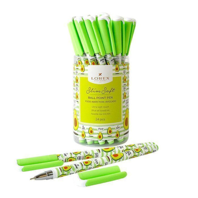 Фото Ручка шар 0,5 синяя игольчатый узел LOREX AVOCADO LXOPSS-FA2 от производителя, с доставкой по Хабаровску