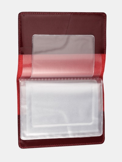 Фото Бумажник водителя кожа Carbo бордовый ОВД-201-1131 от производителя, с доставкой по Хабаровску