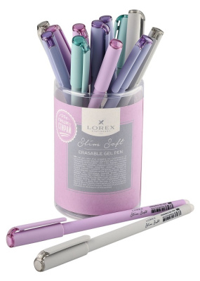 Фото Ручка гел. 0,5 синяя Пиши-стирай LOREX PASTEL Slim Soft  LXEPSS-PS4 от производителя, с доставкой по Хабаровску
