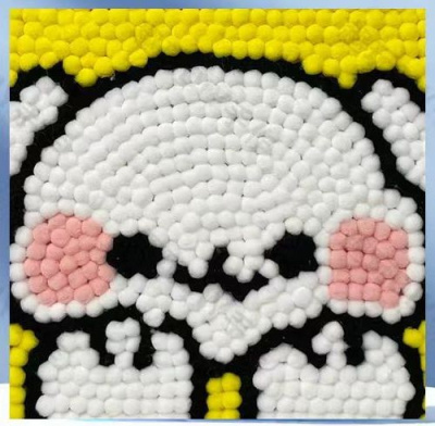 Фото Картина из помпонов на подрамнике Draw Me! Happy hare 20х20см 156-LQ-006 от производителя, с доставкой по Хабаровску