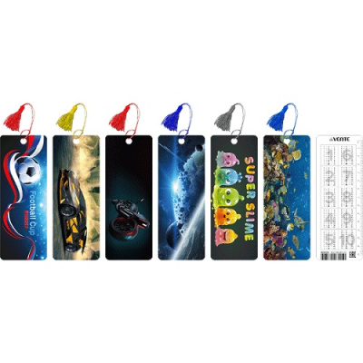 Фото Закладки пластиковые 6 дизайнов 3D deVENTE ассорти 8065071/72/73/203 от производителя, с доставкой по Хабаровску