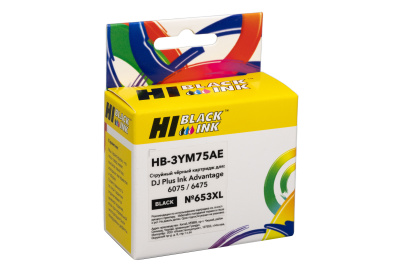 Картридж HP DJ Plus Ink Advantage 6075/6475, №653XL (Hi-Black) 3YM75AE, BK