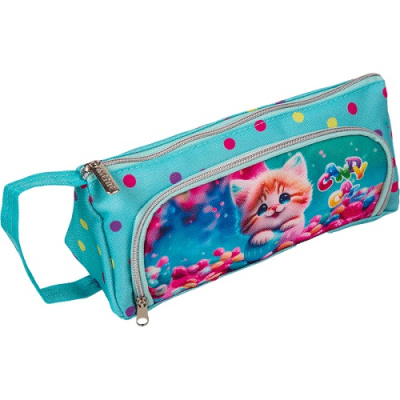 Фото Пенал deVENTE Candy Cat 21x8,5x8,5см треугольный текстильный 7026423 от производителя, с доставкой по Хабаровску