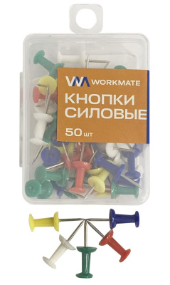 Фото Кнопки силовые 10мм 50шт цветные Workmate 15-0696 от производителя, с доставкой по Хабаровску