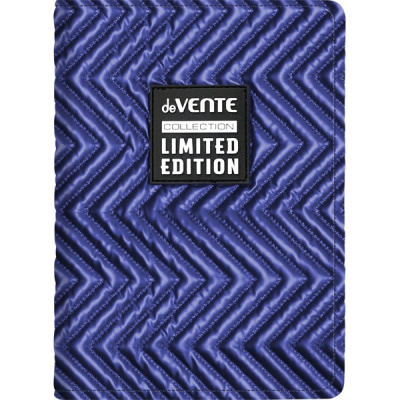 Фото Ежедневник А5 без дат deVENTE Tailor 320стр стеганная ткань/поролон зигзаг темно-синий 2234446 от производителя, с доставкой по Хабаровску
