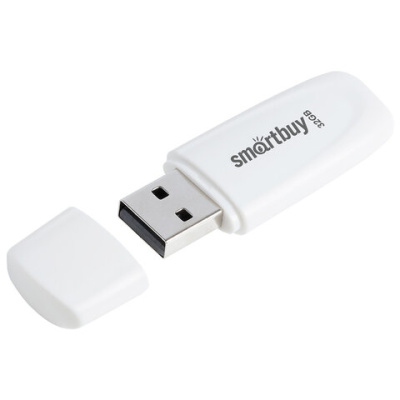 Фото Флэш-накопитель 32Gb SMARTBUY Scout белый SB032GB2SCW от производителя, с доставкой по Хабаровску