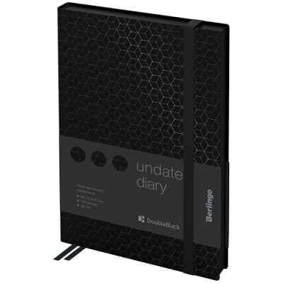Фото Ежедневник В6 без дат Berlingo DoubleBlack 272стр черный с рисунком UD0_94602 от производителя, с доставкой по Хабаровску