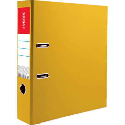 Фото Папка-регистратор 50мм PVC+PVC deVENTE желтая 3093206 от производителя, с доставкой по Хабаровску