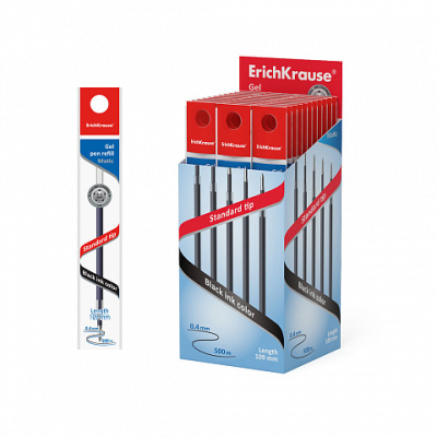 Фото Стержень гел 0,5мм черный 109мм ErichKrause R-301 Gel Matic 46976 (100) от производителя, с доставкой по Хабаровску