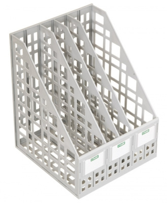 Фото Файл для бумаг 4-секционный пластик серый Стамм ЛТ82/63721 от производителя, с доставкой по Хабаровску