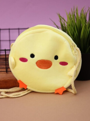 Сумочка плюшевая Уточка желтая 80P-006
