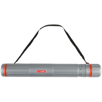 Фото Тубус пластмассовый телескопический серый D=85мм длина 630-1100мм на ремне ПТ12 от производителя, с доставкой по Хабаровску