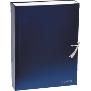 Фото Архивный короб на завязках 50х320х240мм А4 бумвинил синий КСБ4050/3010564 от производителя, с доставкой по Хабаровску