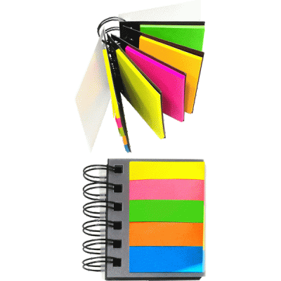 Фото Липкие закладки 50x15мм-5x25л и 51x76мм-4х25л бумажные deVENTE Book 2011002 от производителя, с доставкой по Хабаровску