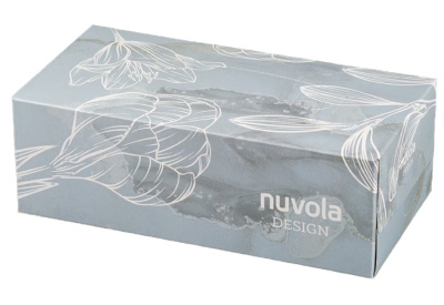 Салфетки вытягивающиеся 2-сл 200шт в коробке Nuvola Design Grey  Г2792