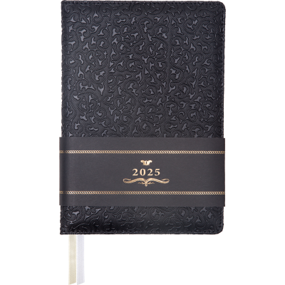 Фото Ежедневник А5 без дат deVENTE Arcadia 272стр черный c черным паттерном 2234581 от производителя, с доставкой по Хабаровску