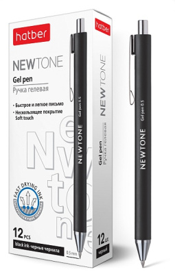Фото Ручка гел мех 0,5 черная Hatber Newtone GP_059926 от производителя, с доставкой по Хабаровску