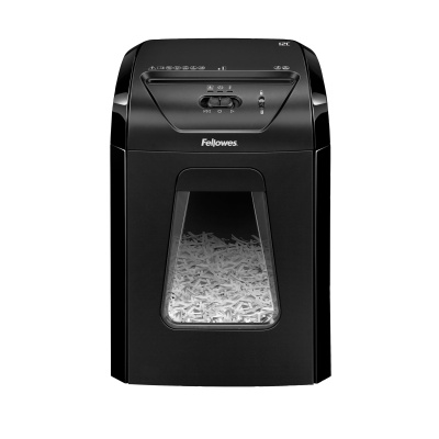 Фото Шредер Fellowes Powershred 12C, DIN P-4, 4х40мм, 12лст., 19лтр., Safety Lock, шт от производителя, с доставкой по Хабаровску