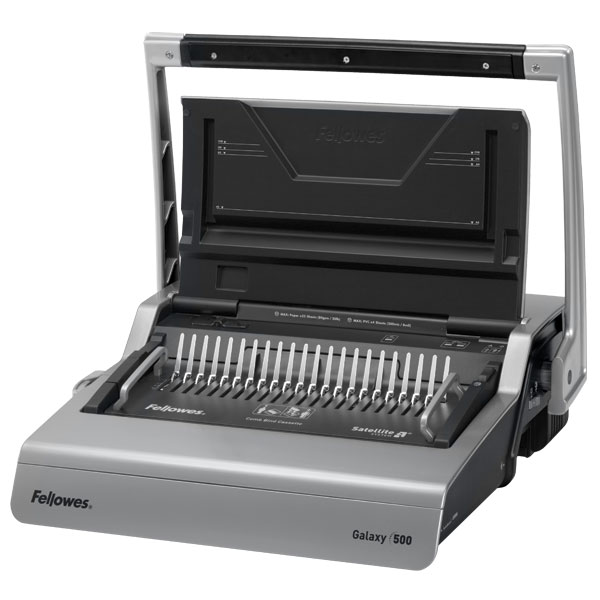 Фото Переплетчик Fellowes GALAXY на пластиковую пружину, сшивает до 500 лст., перфорирует 28 лст., шт от производителя, с доставкой по Хабаровску