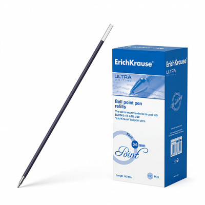 Фото Стержень шар 0,7мм синий 140мм ErichKrause ULTRA в инд пакете 21508 (150) от производителя, с доставкой по Хабаровску