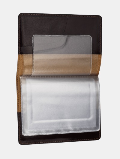 Фото Бумажник водителя кожа Carbo коричневый ОВД-201-1120 от производителя, с доставкой по Хабаровску