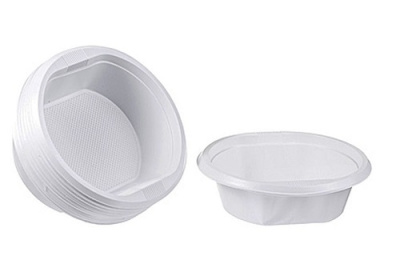 Тарелка суповая одноразовая белая (набор 10шт)