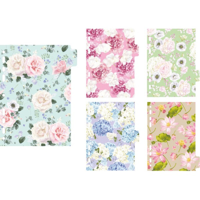 Фото Разделитель картонный А5 5цв deVENTE Bloom Garden 3051305 от производителя, с доставкой по Хабаровску