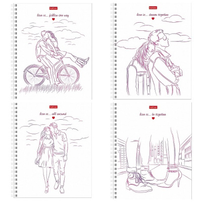 Фото Тетрадь 48л А5 клетка гребень LOVE IS....48Т5лофВ1гр от производителя, с доставкой по Хабаровску