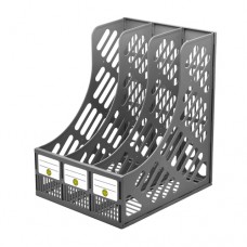 Фото Файл для бумаг 3-секционный пластик серый DOLCE COSTO D00618-GR от производителя, с доставкой по Хабаровску