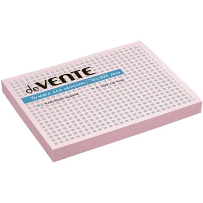 Фото Липкий блок 76х101мм 100л розовый пастель deVENTE 2010319 от производителя, с доставкой по Хабаровску