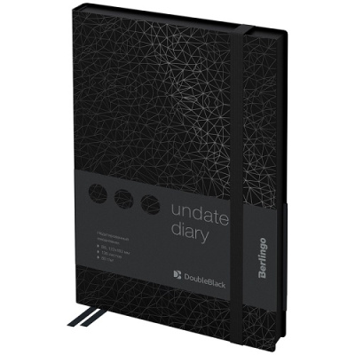 Фото Ежедневник В6 без дат Berlingo DoubleBlack 272стр черный с рисунком UD0_94603  от производителя, с доставкой по Хабаровску