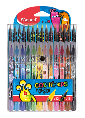 Фото Набор для рисования MAPED 27 предметов (фломастеры+цв карандаши) 984718 от производителя, с доставкой по Хабаровску