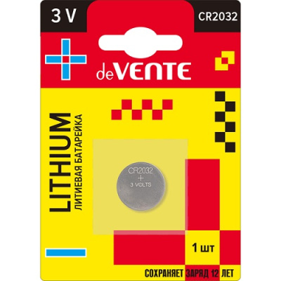 Фото Батарейка deVENTE Lithium CR2032 1шт 9010121 от производителя, с доставкой по Хабаровску