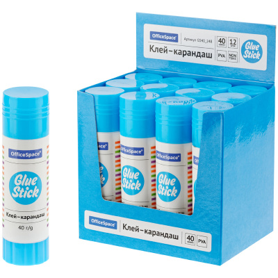 Фото Клей-карандаш 40г OfficeSpace PVA GS40_248 от производителя, с доставкой по Хабаровску