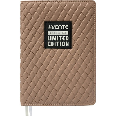 Фото Ежедневник А5 без дат deVENTE Tailor 320стр стеганная ткань/поролон ромб бежевый 2234444 от производителя, с доставкой по Хабаровску