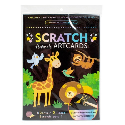 Фото Гравюра голографик А5 Животные 9шт KR-12261-3 от производителя, с доставкой по Хабаровску