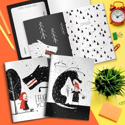 Фото Тетрадь 48л А5 евро в точку LOREX CREEPY WOLF LXTNBCL-CW от производителя, с доставкой по Хабаровску