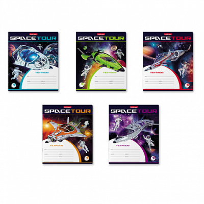 Фото Тетрадь 12л клетка ErichKrause Space Tour ассорти 52934 от производителя, с доставкой по Хабаровску