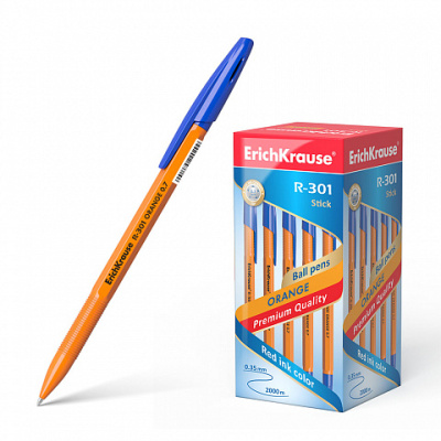 Фото Ручка шар 0,7 синяя ErichKrause R-301 Orange Stick 43194 от производителя, с доставкой по Хабаровску