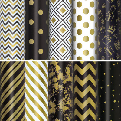 Фото Бумага упаковочная 70х100см Golden pattern ассорти 591912 от производителя, с доставкой по Хабаровску