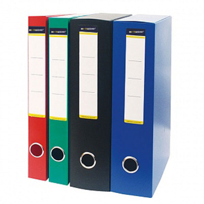 Фото Архивный короб на липучке 75х320х235мм А4 пластиковый черный inФОРМАТ NB6375К (3) от производителя, с доставкой по Хабаровску