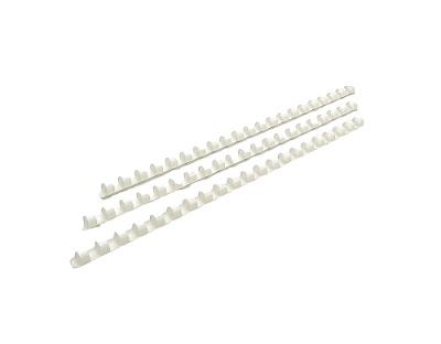 Фото Пружины пластиковые для переплета 10 мм, белые от производителя, с доставкой по Хабаровску