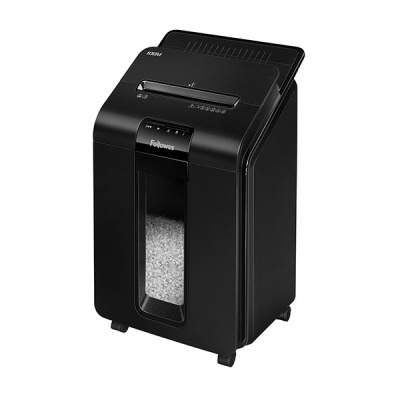 Фото Шредер Fellowes AutoMax 100M, минирезка DIN P-4, 4х10 мм, автоподача 100 лст., 23 лтр., автореверc,  от производителя, с доставкой по Хабаровску