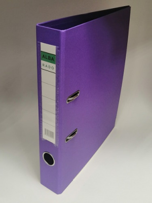 Фото Папка-регистратор 50мм PVC+PVC ALBA RADO фиолетовая 553E от производителя, с доставкой по Хабаровску