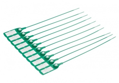 Фото Пломба номерная пластиковая Авангард 220 зеленая от производителя, с доставкой по Хабаровску