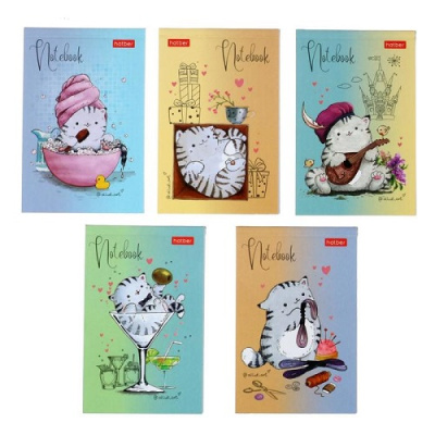 Фото Блокнот А7 48л клетка на склейке Приключения кота Пирожка 48Б7В1к от производителя, с доставкой по Хабаровску