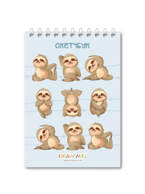 Фото Скетчбук 40л 140х200мм на гребне Много ленивцев 18185 от производителя, с доставкой по Хабаровску