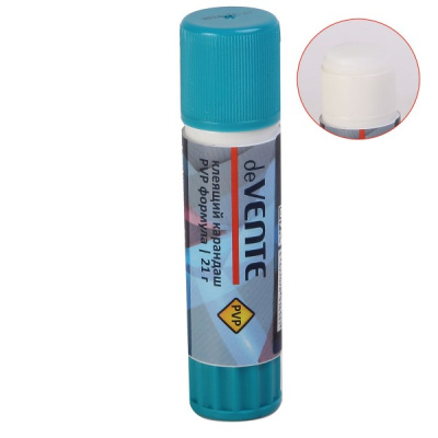 Фото Клей-карандаш 21г deVENTE быстросохнущий PVP 4042312/4042037 от производителя, с доставкой по Хабаровску