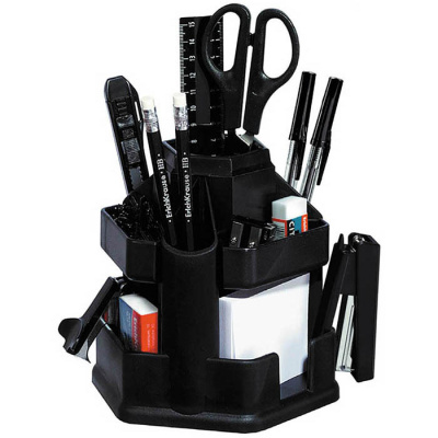 Фото Органайзер канцелярский набор 12пр ErichKrause Офисный вращающийся черный EK12 от производителя, с доставкой по Хабаровску